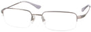 Rectangle Gunmetal Ray-Ban 8632 Computer Style Progressive View #1