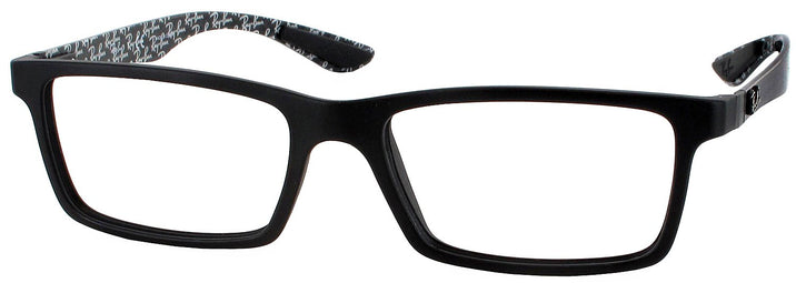 Rectangle Black Ray-Ban 8901 Computer Style Progressive View #1