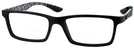 Rectangle Black Ray-Ban 8901 Bifocal View #1