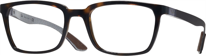 Square Havana Ray-Ban 8906 Computer Style Progressive View #1