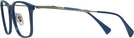 Square Transparent Light Blue Ray-Ban 8953 Progressive No-Lines View #3