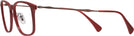 Square Light Red Graphite Ray-Ban 8953 Progressive No-Lines View #3