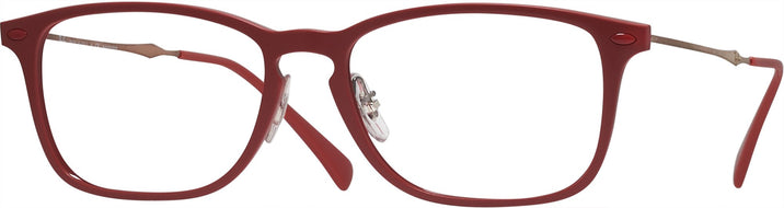 Square Light Red Graphite Ray-Ban 8953 Progressive No-Lines View #1