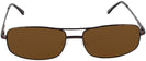 Rectangle Bronze Nantucket Progressive No Line Reading Sunglasses View #2