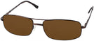 Rectangle Bronze Nantucket Bifocal Reading Sunglasses View #1