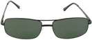 Rectangle Matte Black Nantucket Bifocal Reading Sunglasses View #2