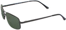 Rectangle Matte Black Nantucket Bifocal Reading Sunglasses View #3
