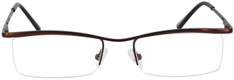 Barcelona semi-rimless readers. color: Bronze