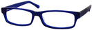 Rectangle Blue Brent Single Vision Full Frame View #1