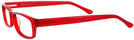 Rectangle Red Brent Single Vision Full Frame View #3