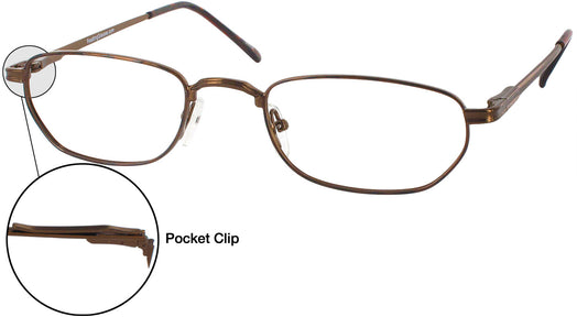   Classic Clip Single Vision Half Frame View #1