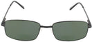 Rectangle Matte Black Sergio XL Progressive No Line Reading Sunglasses View #2