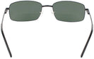 Rectangle Matte Black Sergio XL Bifocal Reading Sunglasses View #4