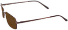 Rectangle Shiny Brown Sergio XL Progressive No Line Reading Sunglasses View #3