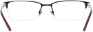 Rectangle Semi Shiny Black Ralph Lauren 5089 Single Vision Full Frame View #4