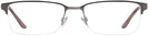 Rectangle Semi Shiny Gunmetal Ralph Lauren 5089 Single Vision Full Frame View #2