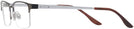 Rectangle Semi Shiny Gunmetal Ralph Lauren 5089 Single Vision Full Frame View #3