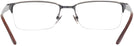 Rectangle Semi Shiny Gunmetal Ralph Lauren 5089 Single Vision Full Frame View #4