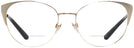 Cat Eye Shiny Pale Gold Ralph Lauren 5111 Bifocal View #2