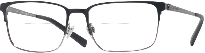 Rectangle Semi Matte Black/gunmetal Ralph Lauren 5119 Bifocal View #1