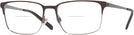 Rectangle Semi Matte Brown/gunmetal Ralph Lauren 5119 Bifocal View #1