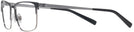 Rectangle Semi Matte Black/gunmetal Ralph Lauren 5119 Progressive No Line Bifocal View #3