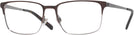 Rectangle Semi Matte Brown/gunmetal Ralph Lauren 5119 Single Vision Full Frame View #1