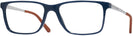 Rectangle Shiny Blue Ralph Lauren 6133 Single Vision Full Frame View #1