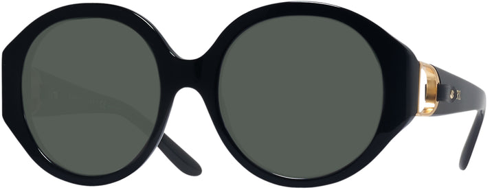 Round Shiny Black Ralph Lauren 8188Q Progressive No Line Reading Sunglasses View #1