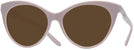 Cat Eye Shiny Mauve Ralph Lauren 8195B Progressive No Line Reading Sunglasses View #1