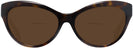 Cat Eye Havana Ralph Lauren 8213 Bifocal Reading Sunglasses View #2