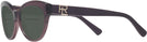 Cat Eye Transparent Violet Ralph Lauren 8213 Bifocal Reading Sunglasses View #3