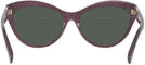 Cat Eye Transparent Violet Ralph Lauren 8213 Bifocal Reading Sunglasses View #4