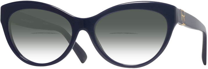 Cat Eye Blue Ralph Lauren 8213 w/ Gradient Bifocal Reading Sunglasses View #1