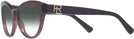 Cat Eye Transparent Violet Ralph Lauren 8213 w/ Gradient Bifocal Reading Sunglasses View #3