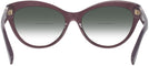 Cat Eye Transparent Violet Ralph Lauren 8213 w/ Gradient Bifocal Reading Sunglasses View #4