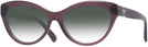 Cat Eye Transparent Violet Ralph Lauren 8213 w/ Gradient Bifocal Reading Sunglasses View #1