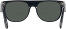 Square Black Flat Top Bifocal Reading Sunglasses View #4