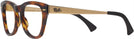 Square Striped Havana Ray-Ban 0707VM Progressive No-Lines View #3
