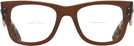 Square Transparent Brown Ray-Ban 0840V Bifocal View #2