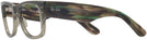 Square Transparent Green Ray-Ban 0840V Bifocal View #3