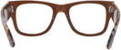 Square Transparent Brown Ray-Ban 0840V Computer Style Progressive View #4