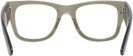 Square Transparent Green Ray-Ban 0840V Computer Style Progressive View #4