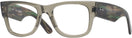Square Transparent Green Ray-Ban 0840V Progressive No-Lines View #1