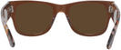 Square Transparent Brown Ray-Ban 0840V Progressive No Line Reading Sunglasses View #4