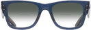 Square Transparent Dark Blue Ray-Ban 0840V w/ Gradient Bifocal Reading Sunglasses View #2