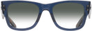 Square Transparent Dark Blue Ray-Ban 0840V w/ Gradient Progressive No Line Reading Sunglasses View #2
