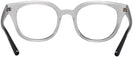 Square Transparent Ray-Ban 4324V Progressive No-Lines View #4