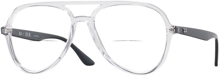 Aviator Transparent Ray-Ban 4376V Bifocal View #1