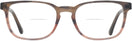 Rectangle Striped Brown &amp; Red Ray-Ban 5418 Bifocal View #2